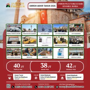 umroh plus turki akhir tahun 2026
