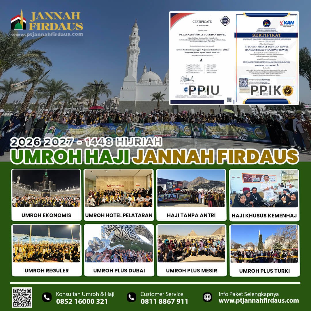 Jannah Firdaus Tour Travel 2026 2027