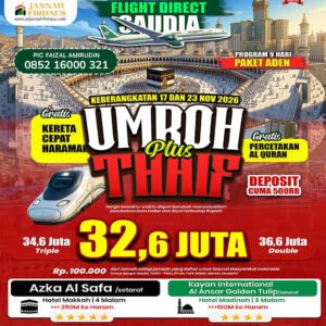 paket umroh november 2026 direct flight aden