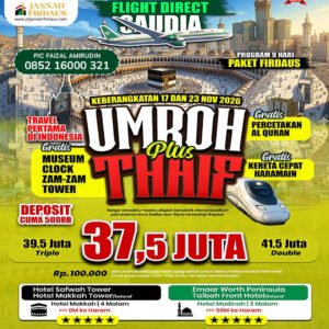 paket umroh november 2026 direct flight firdaus