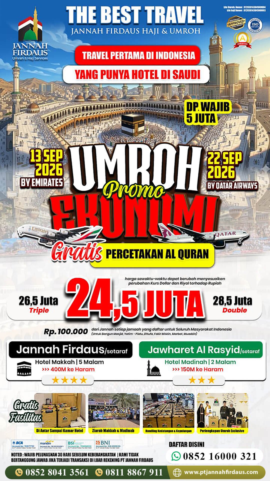 paket umroh september promo 2026 jannah firdaus 1448 hijriah
