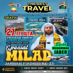 umroh oktober promo 2026 paket darussalam plus dubai