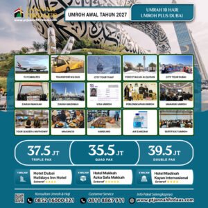 umroh plus dubai awal tahun 2027