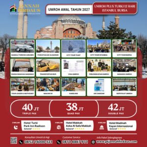 umroh plus turki awal tahun 2027