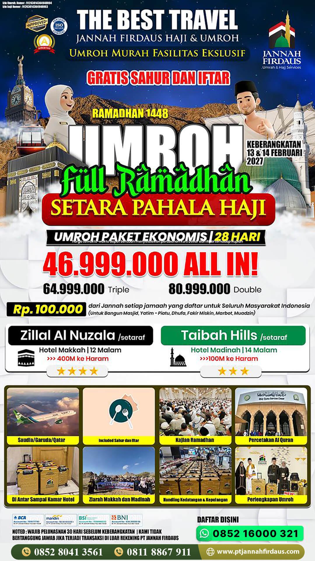 paket umroh full ramadhan 2027 ekonomis