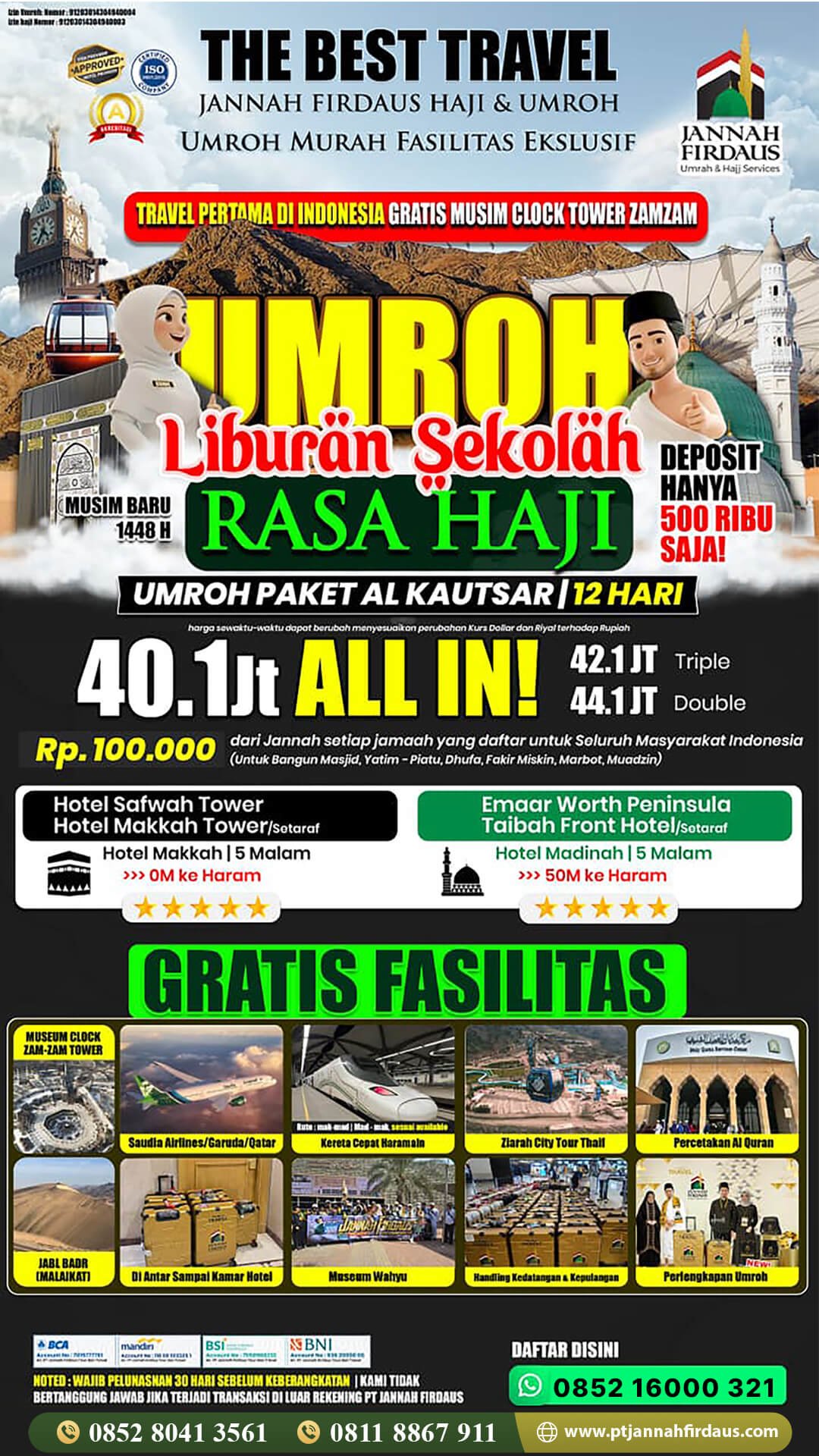 Paket Umroh September 2026 6 paket umroh september 2026 alkautsar