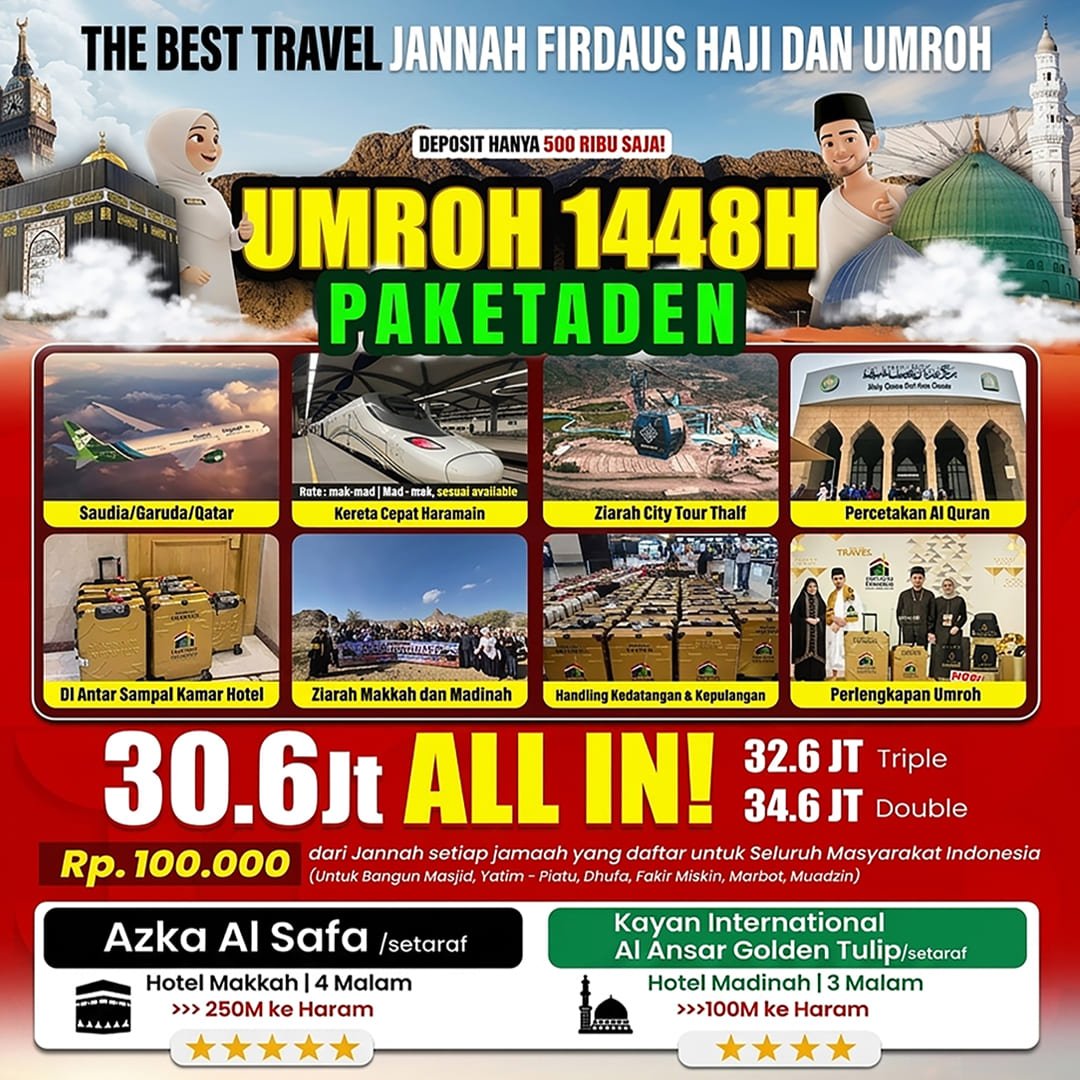 umroh 9 hari 2026 aden