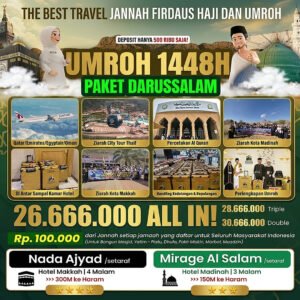 umroh 9 hari 2026 darussalam