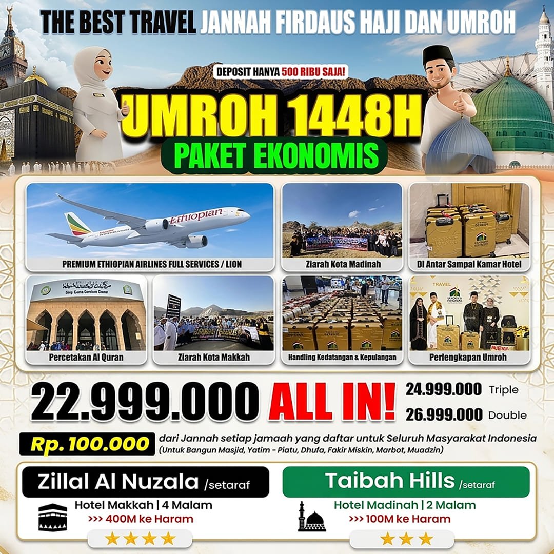 umroh 9 hari 2026 ekonomis