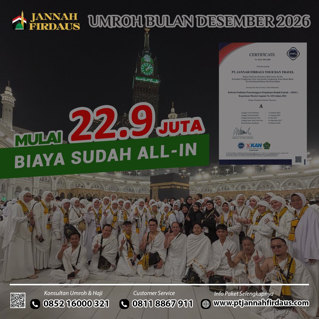 umroh desember 2026 1448 hijriah