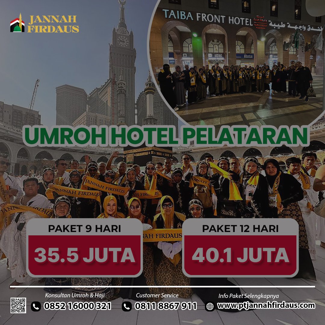 umroh hotel pelataran masjid 2026 2027