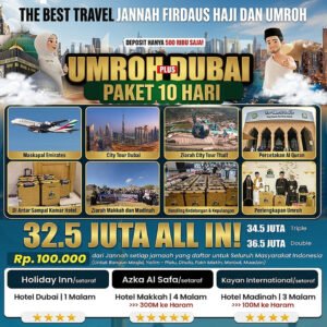 umroh plus dubai 10 hari 2026 pt jannah firdaus