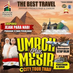 umroh plus mesir 13 hari 2026 berangkat setiap bulan