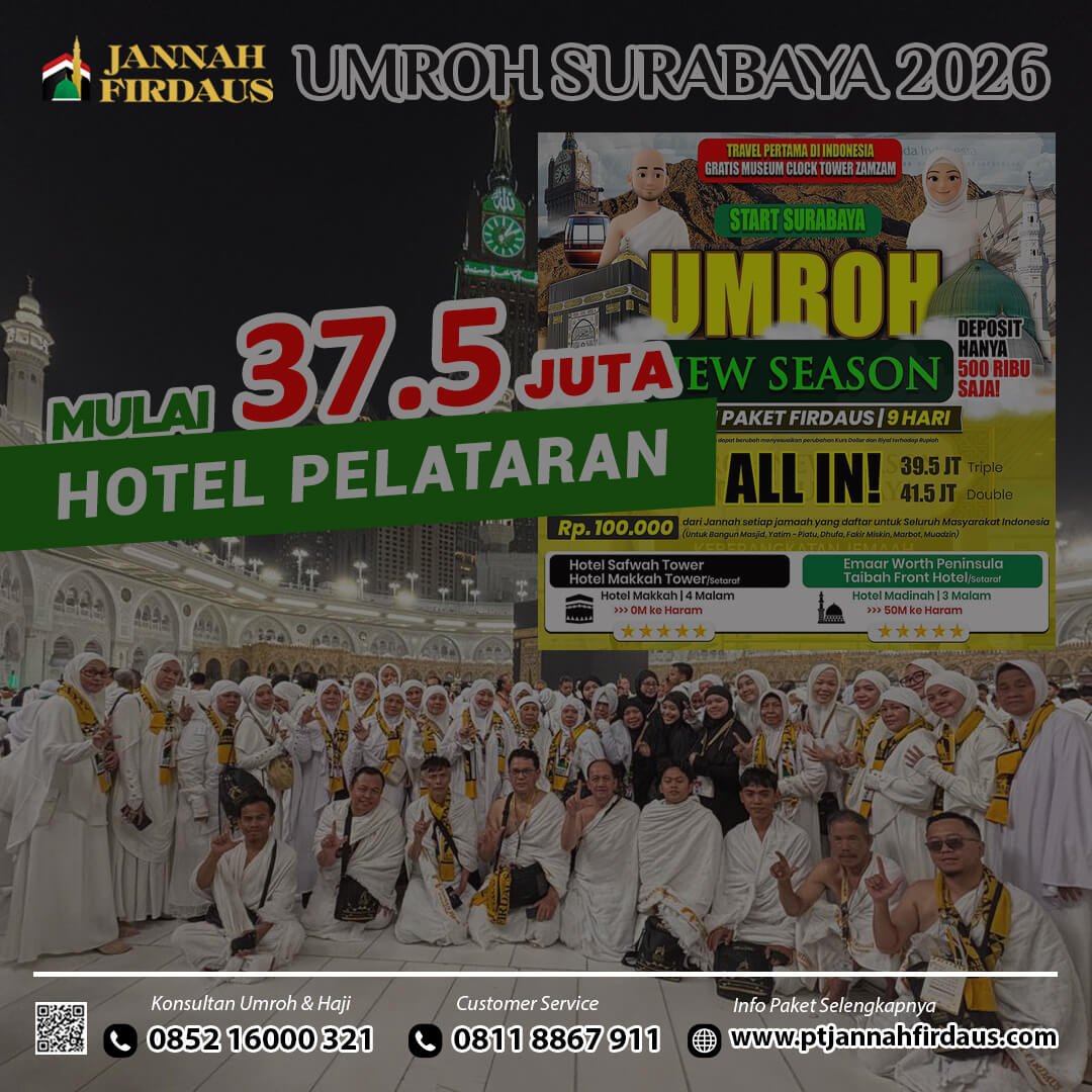 umroh surabaya 2026 jannah firdaus