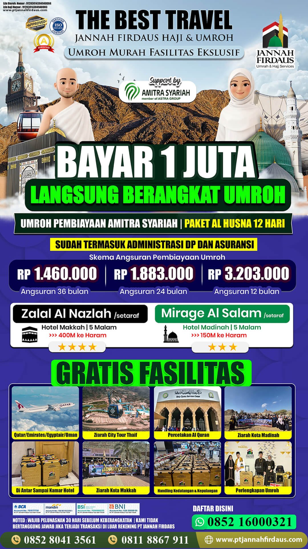 cicilan umroh amitra 2026 alhusna 1448 hijriah