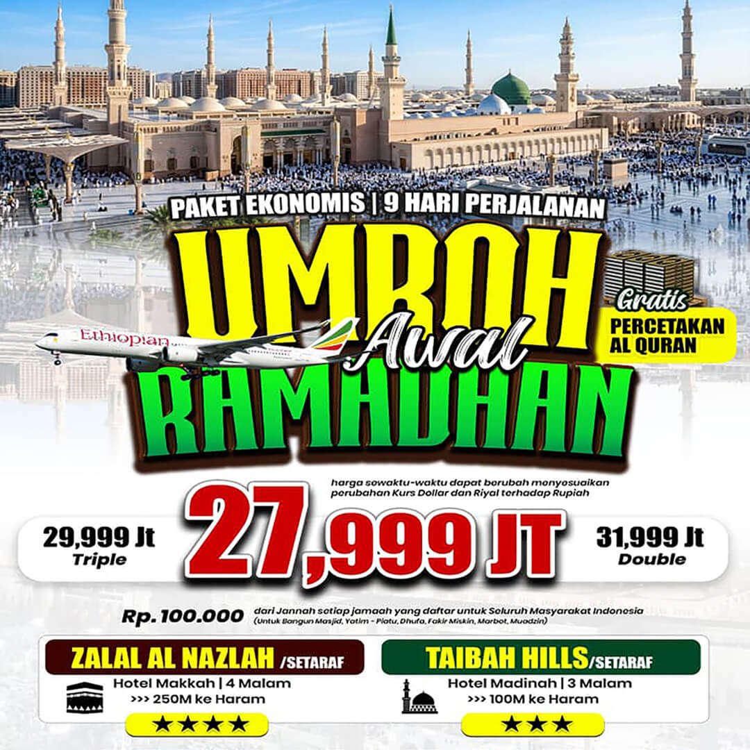 paket umroh awal ramadhan 2027 ekonomis