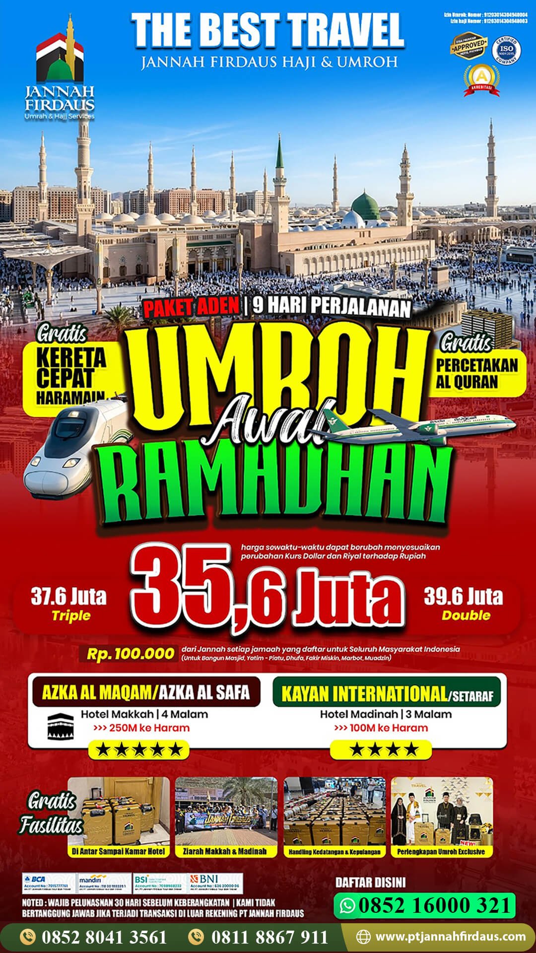 umroh awal ramadhan 2027 aden