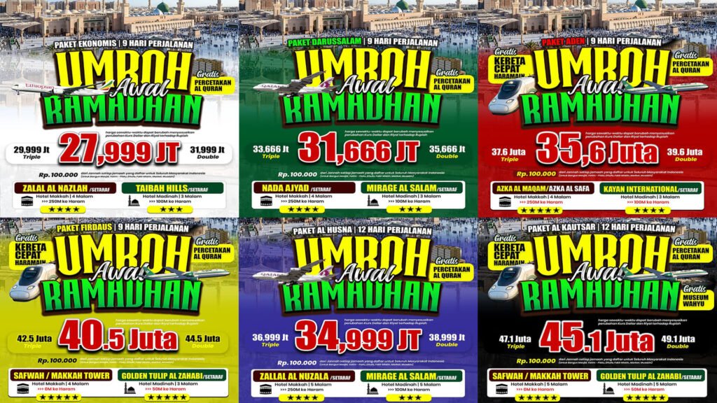 umroh awal ramadhan 2027 jannah firdaus