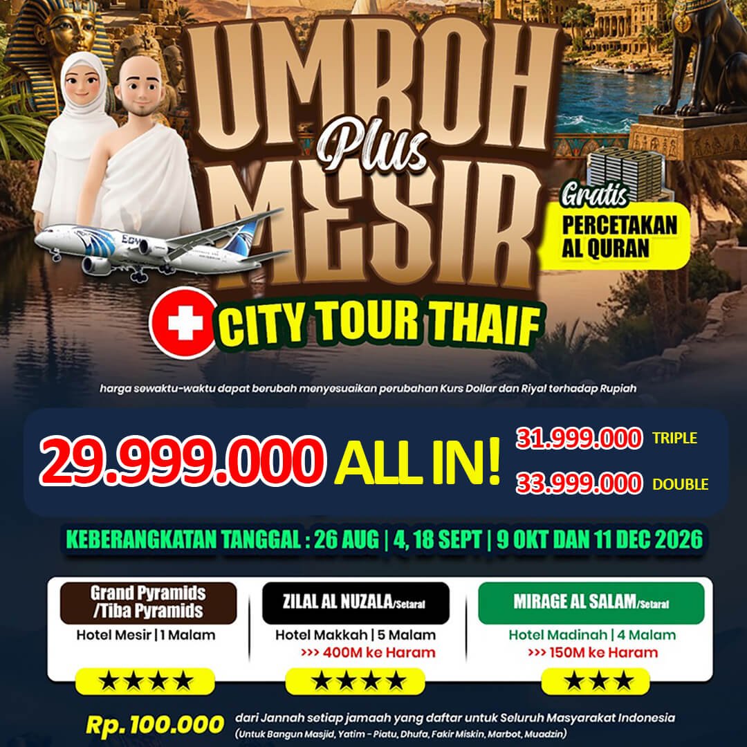 umroh plus mesir alhusna