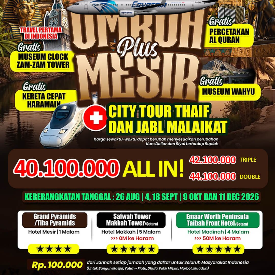 umroh plus mesir alkautsar