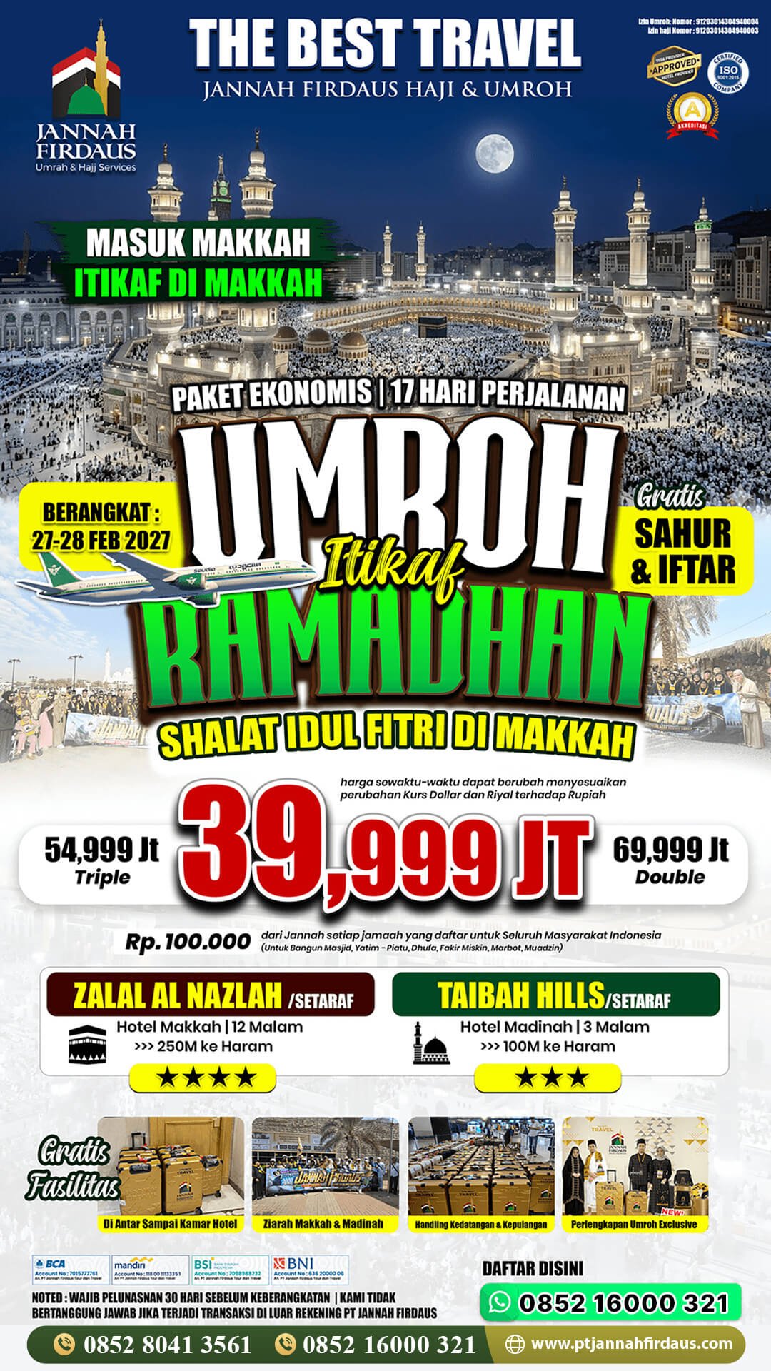 Harga Umroh Akhir Ramadhan 2027 4 paket umroh akhir ramadhan itikaf ramadhan 2027 ekonomis