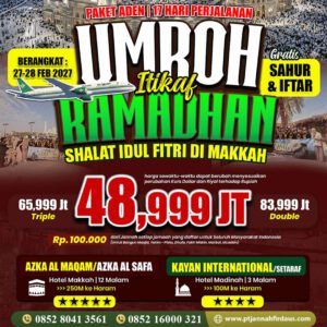 umroh akhir ramadhan 2027 jannah firdaus aden