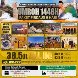 umroh akhir tahun 2026 paket firdaus