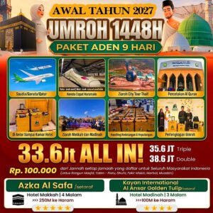 umroh awal tahun 2027 jannah firdaus paket aden