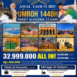 umroh awal tahun 2027 jannah firdaus paket alhusna