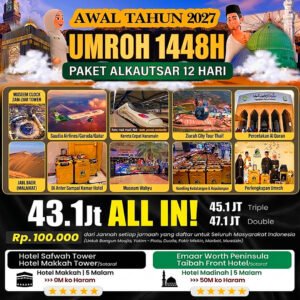 umroh awal tahun 2027 jannah firdaus paket alkautsar