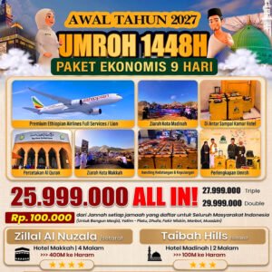 umroh awal tahun 2027 jannah firdaus paket ekonomis