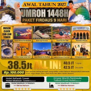 umroh awal tahun 2027 jannah firdaus paket firdaus