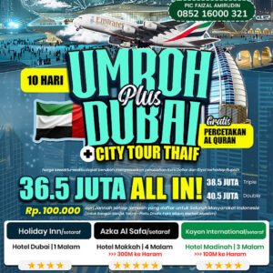 umroh plus dubai awal tahun 2027 jannah firdaus