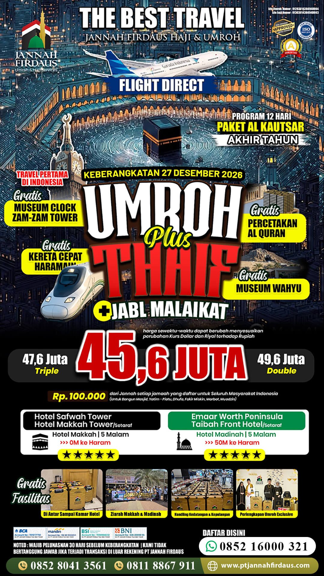 umroh 12 hari akhir tahun 2026 alkautsar