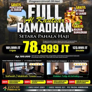umroh full ramadhan 2027 alkautsar pt jannah firdaus 1448 hijriah