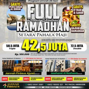 umroh full ramadhan 2027 ekonomis pt jannah firdaus 1448 hijriah