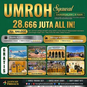 umroh syawal 1448 hijriah darussalam