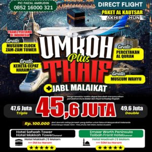 umroh 12 hari akhir tahun 2026 paket alkautsar jannah firdaus