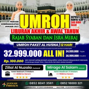 umroh bulan januari 2027 paket alhusna