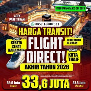 umroh desember 2026 jannah firdaus paket aden 9 hari