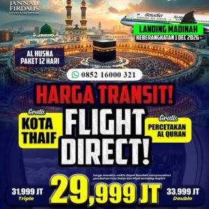 umroh desember 2026 jannah firdaus paket alhusna 12 hari