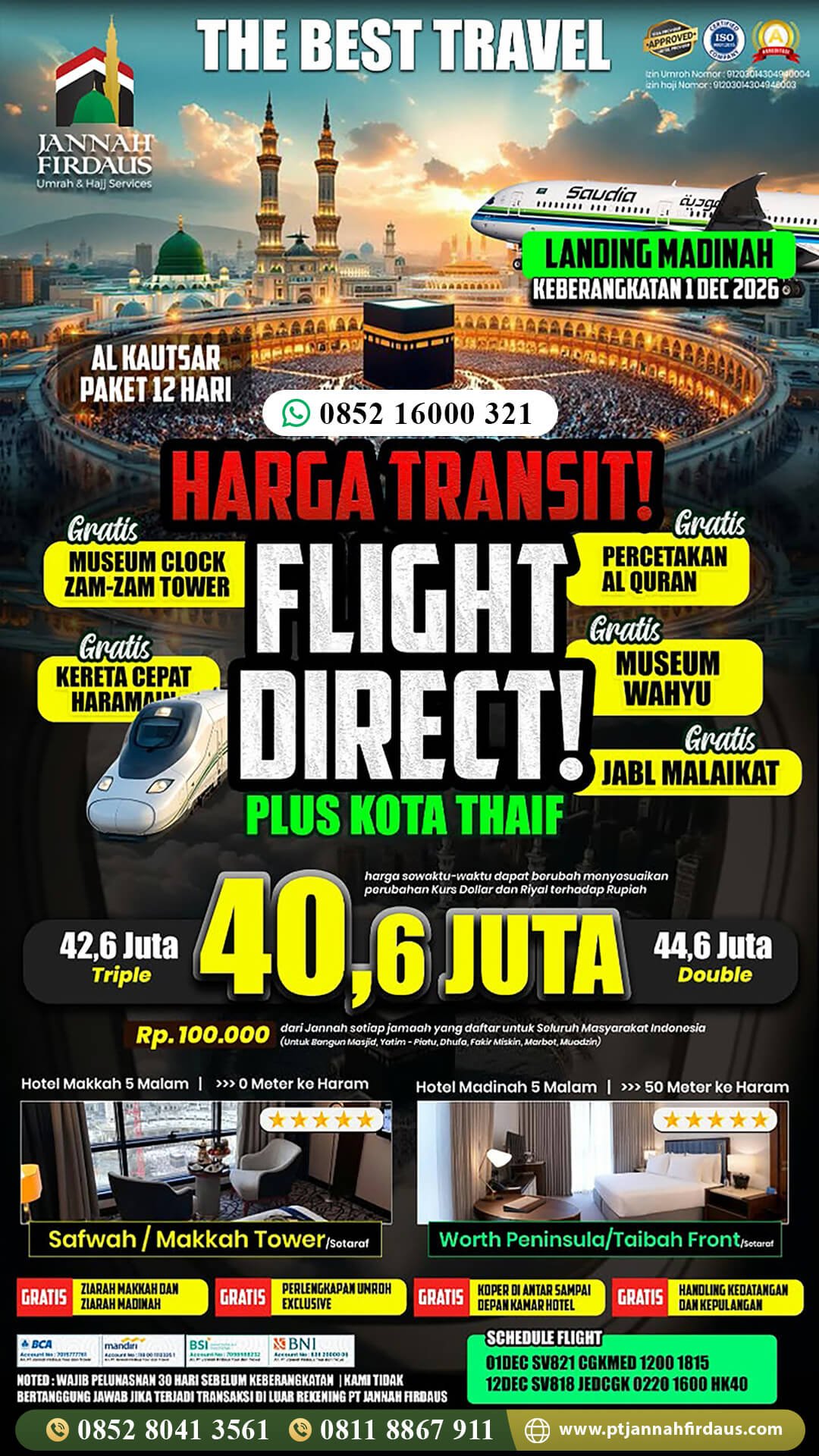 umroh desember 2026 jannah firdaus paket alkautsar