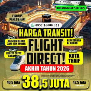 umroh desember 2026 jannah firdaus paket firdaus 9 hari