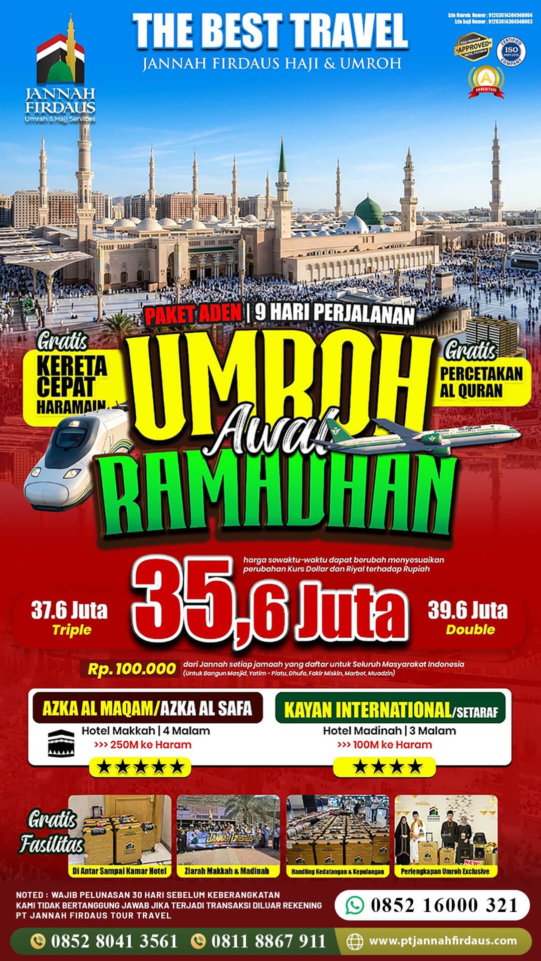 umroh februari 2027 awal ramadhan aden