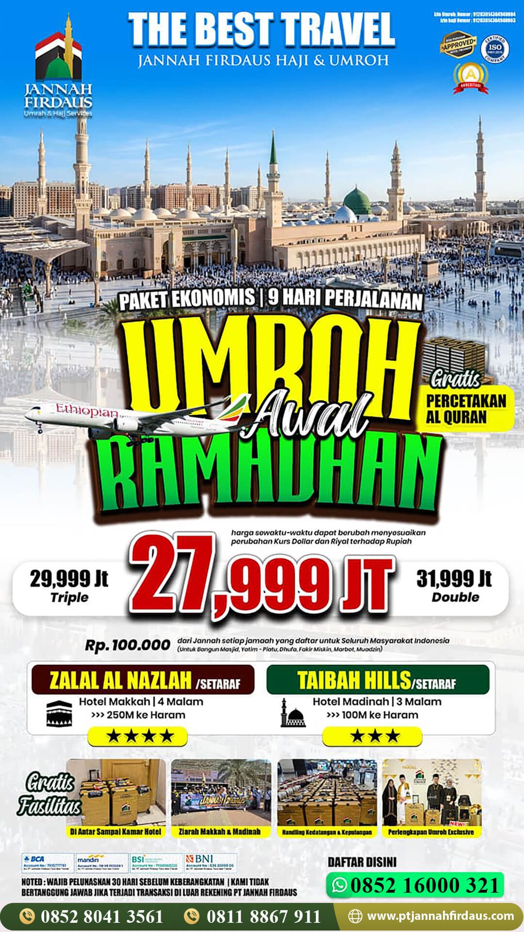 umroh februari 2027 awal ramadhan ekonomis