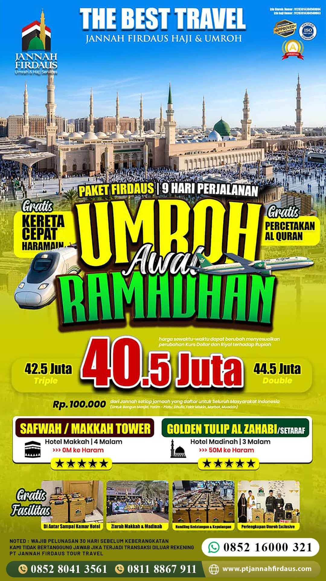 umroh februari 2027 awal ramadhan firdaus