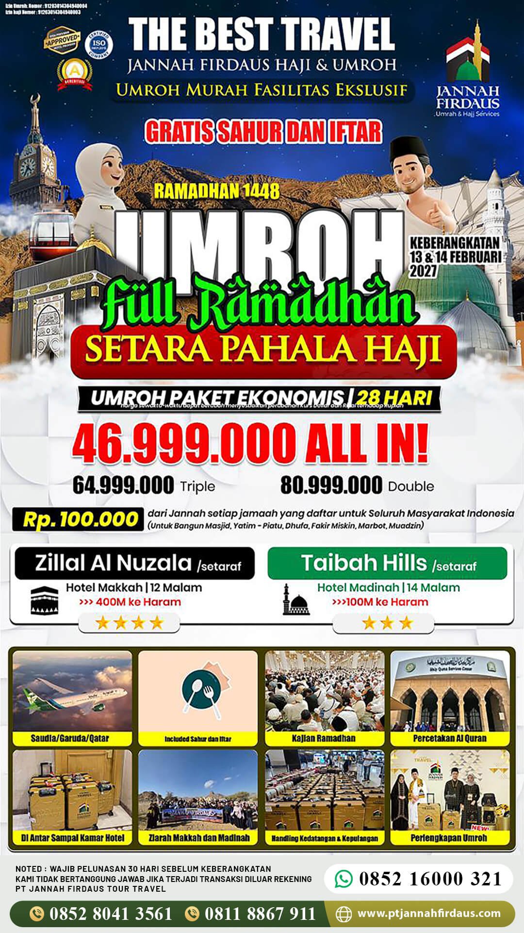 umroh februari 2027 full ramadhan ekonomis