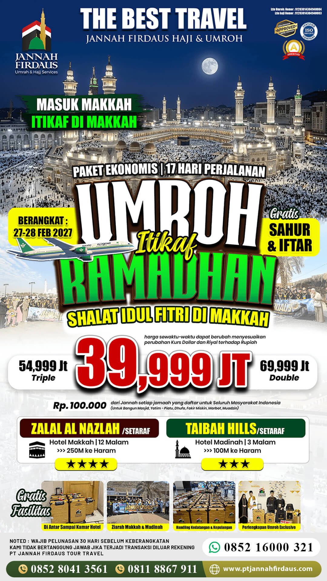 umroh februari 2027 itikaf ramadhan ekonomis