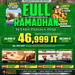 umroh full ramadhan 2027 darussalam pt jannah firdaus 1448 hijriah