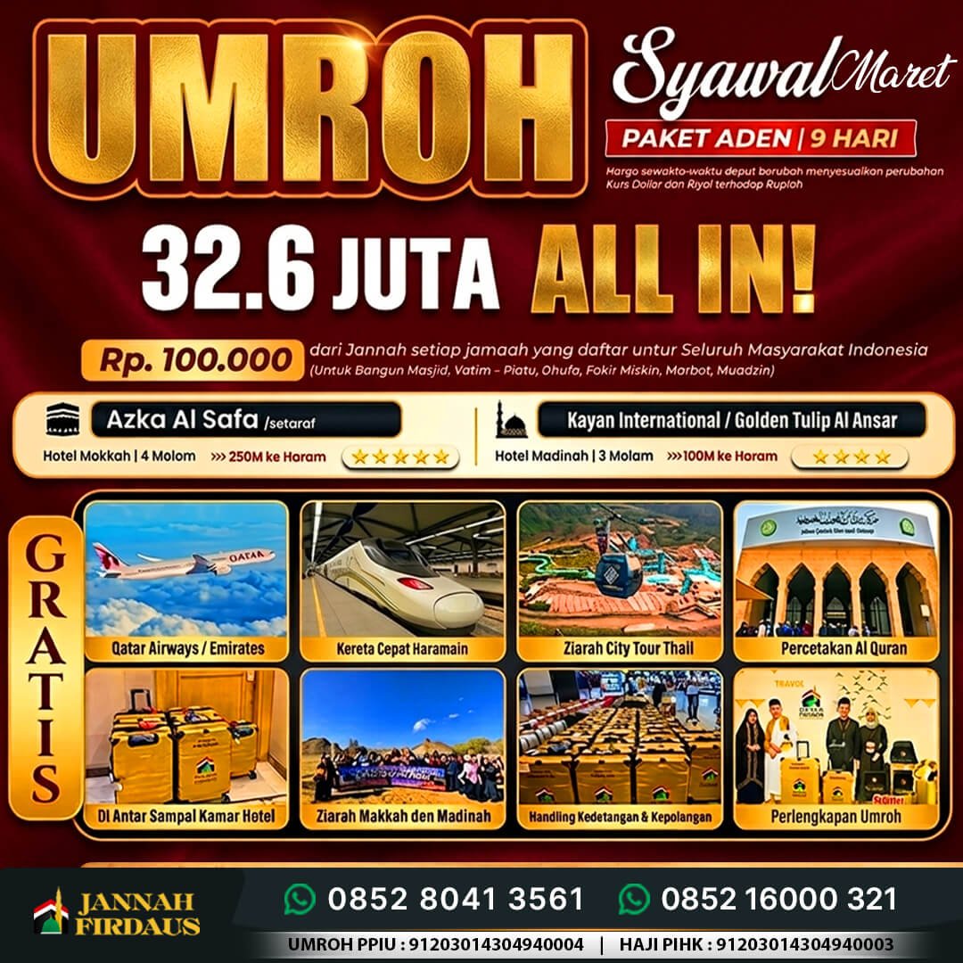 Harga Umroh Maret 2027 2 umroh maret 2027 aden